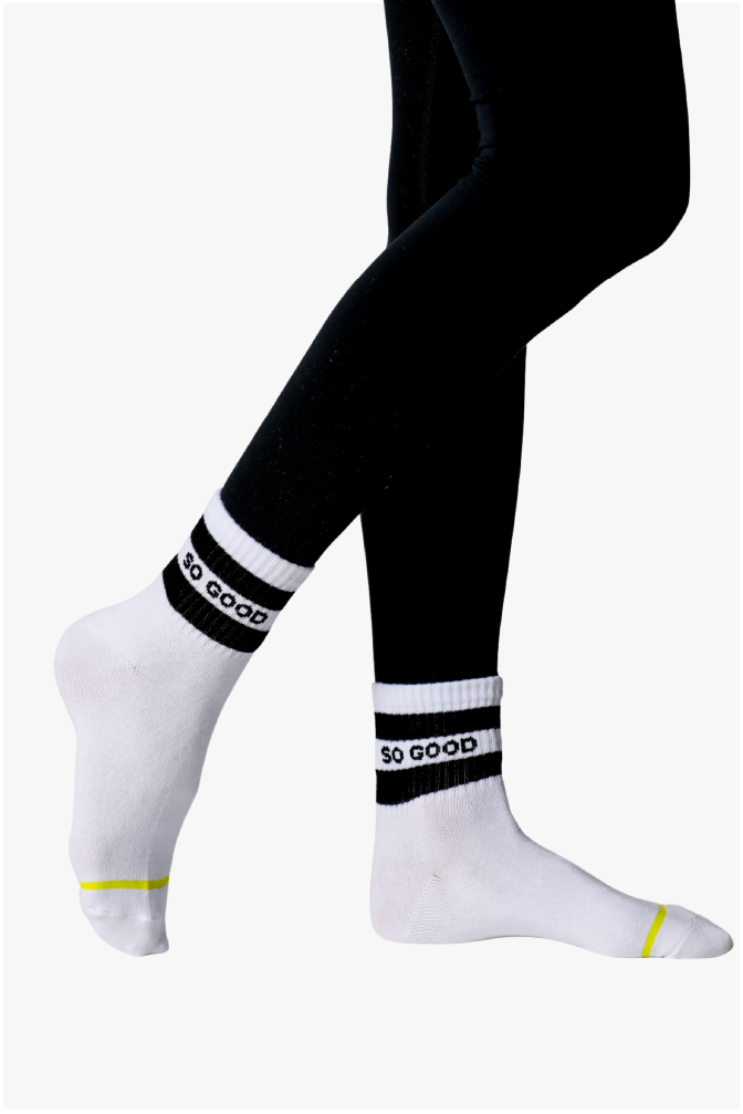 SO GOOD UNISEX HALF-CREW SOCKS