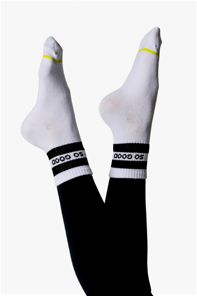 SO GOOD UNISEX HALF-CREW SOCKS