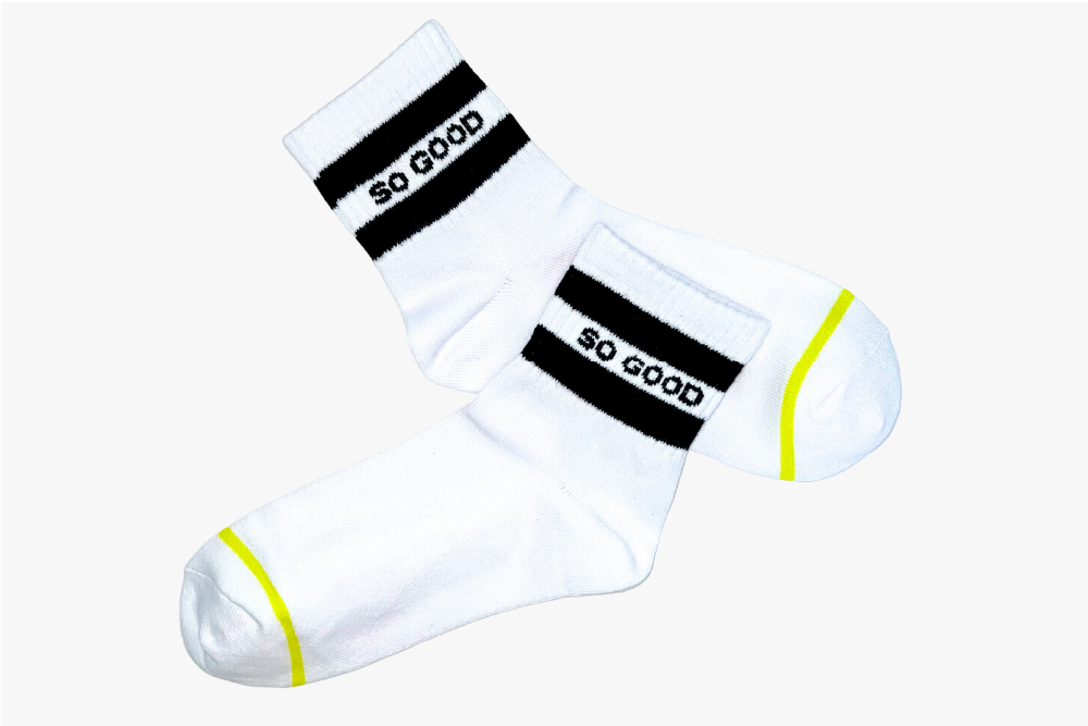 SO GOOD UNISEX HALF-CREW SOCKS